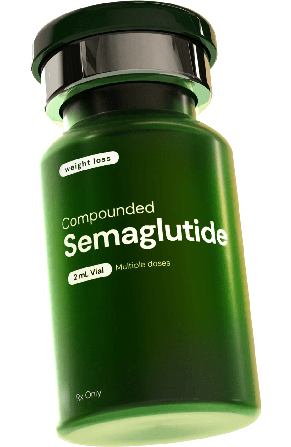 Green Obra Health semaglutide vial render